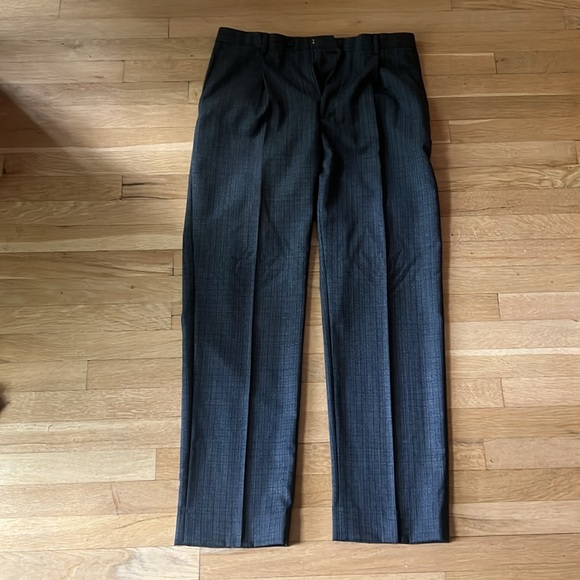 Hart Schaffner Marx Charcoal Trousers 100% wool - Picture 1 of 9